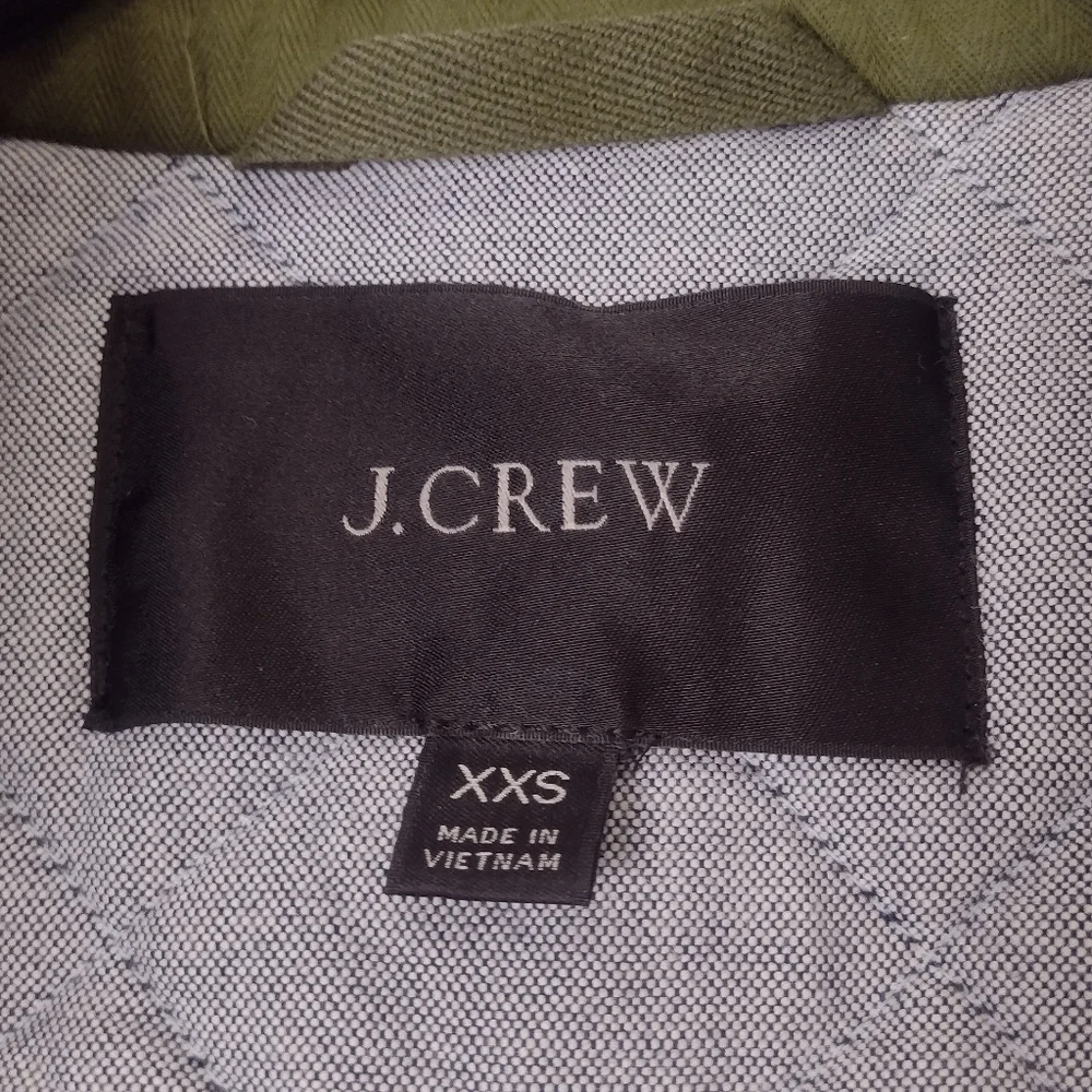 J. Crew Green Quilted Downtown Field Jacket Size XXS - Picture 13 of 16